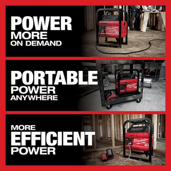 MX FUEL 3600-Watt/1800-Watt Lithium-Ion Battery Powered Push Start Portable Power Station Battery Generator