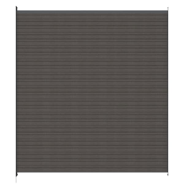 UltraEasy Hybrid Enclosures 6 ft. x 6 ft. Argentinian Silver Gray Composite Horizontal Fence Panel Kit with Gray Frame