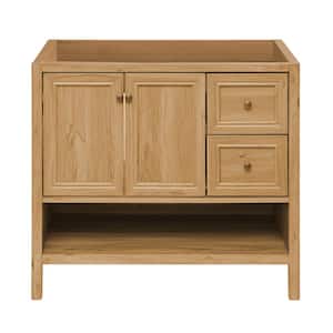 Chateau 17.9 in. W. x 35.35 in. D x 32.5 in. H Single Sink Bath Vanity Cabinet without Top in Natural Oak