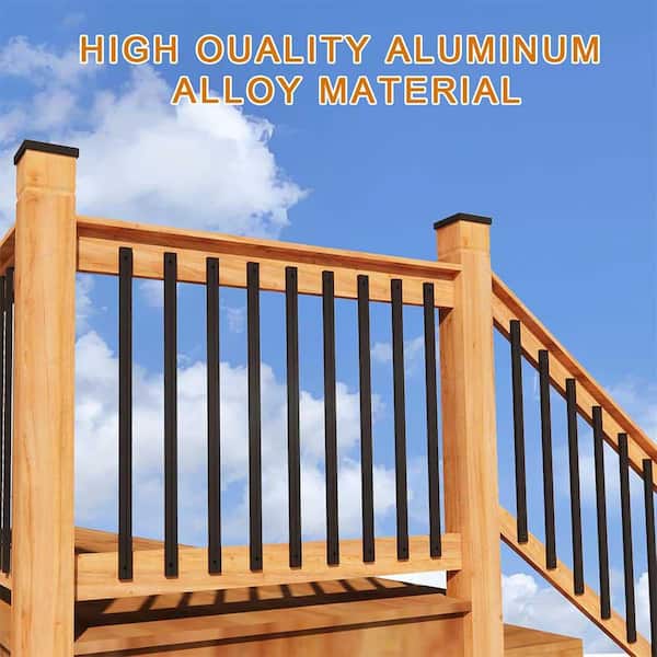 Deck Balusters SCARIU Bow Baluster, 51 Pack Metal Deck Spindles, 32 ...
