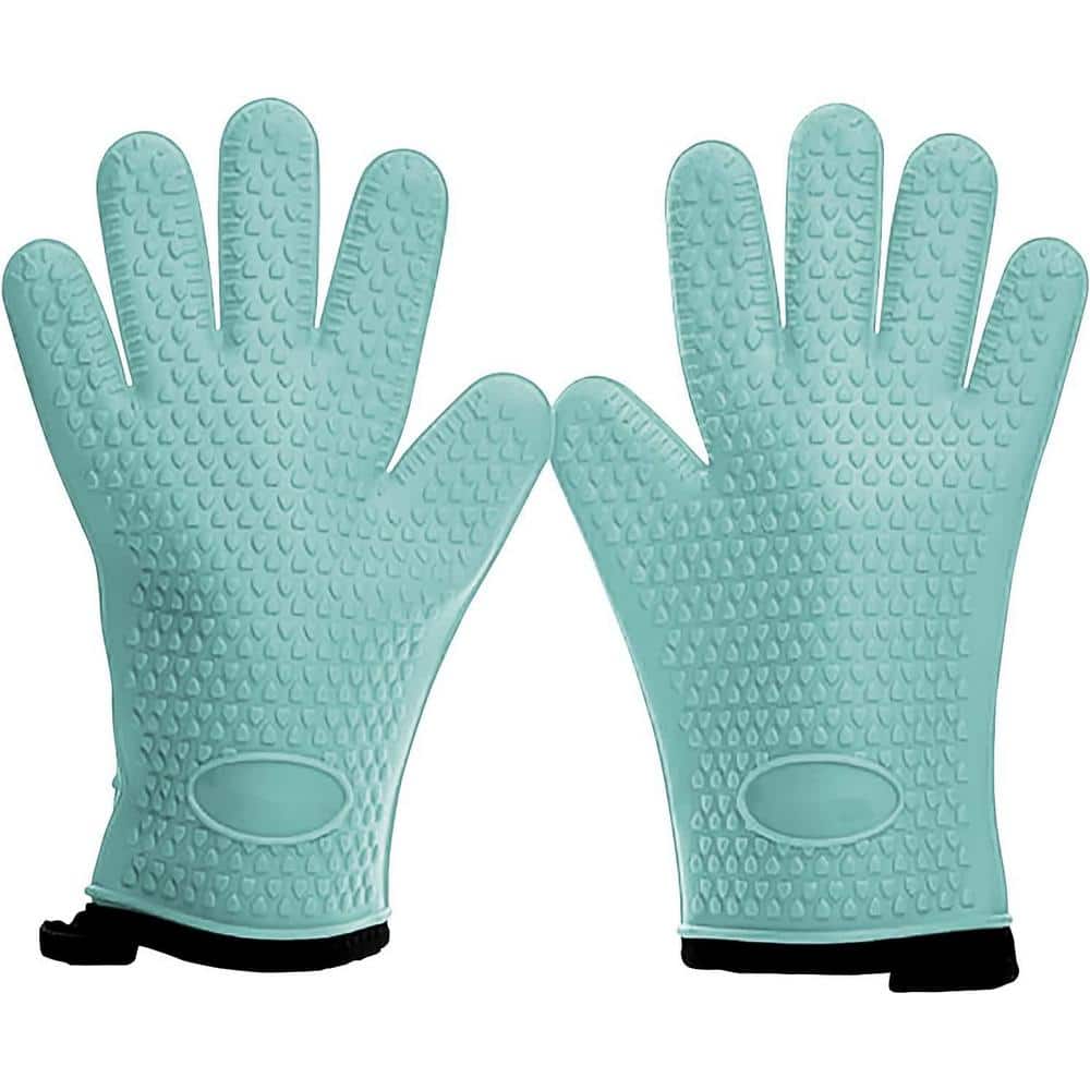 Cubilan Liquid Silicone Smoker Oven Grilling Gloves, Food-Contact Grade,  Heat Resistant Gloves for Cooking, Grilling, Baking B083549Q8R - The Home  Depot
