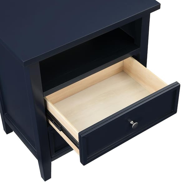 Walker Midnight Blue 2-drawer 22.75 in. W Nightstand 834-10-14