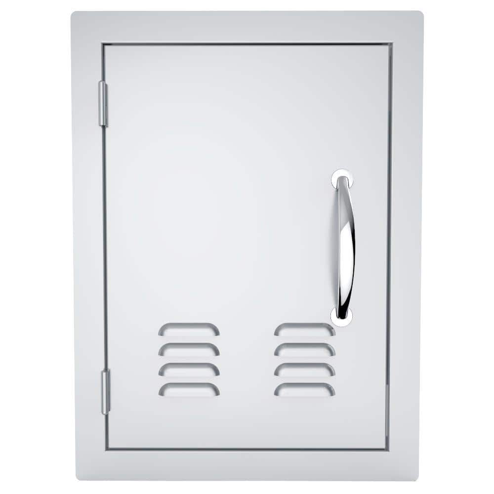 Classic Series 17 in. x 23 in. 304 Stainless Steel Left Swing Vertical Vented Door price history on PriceWatchPro