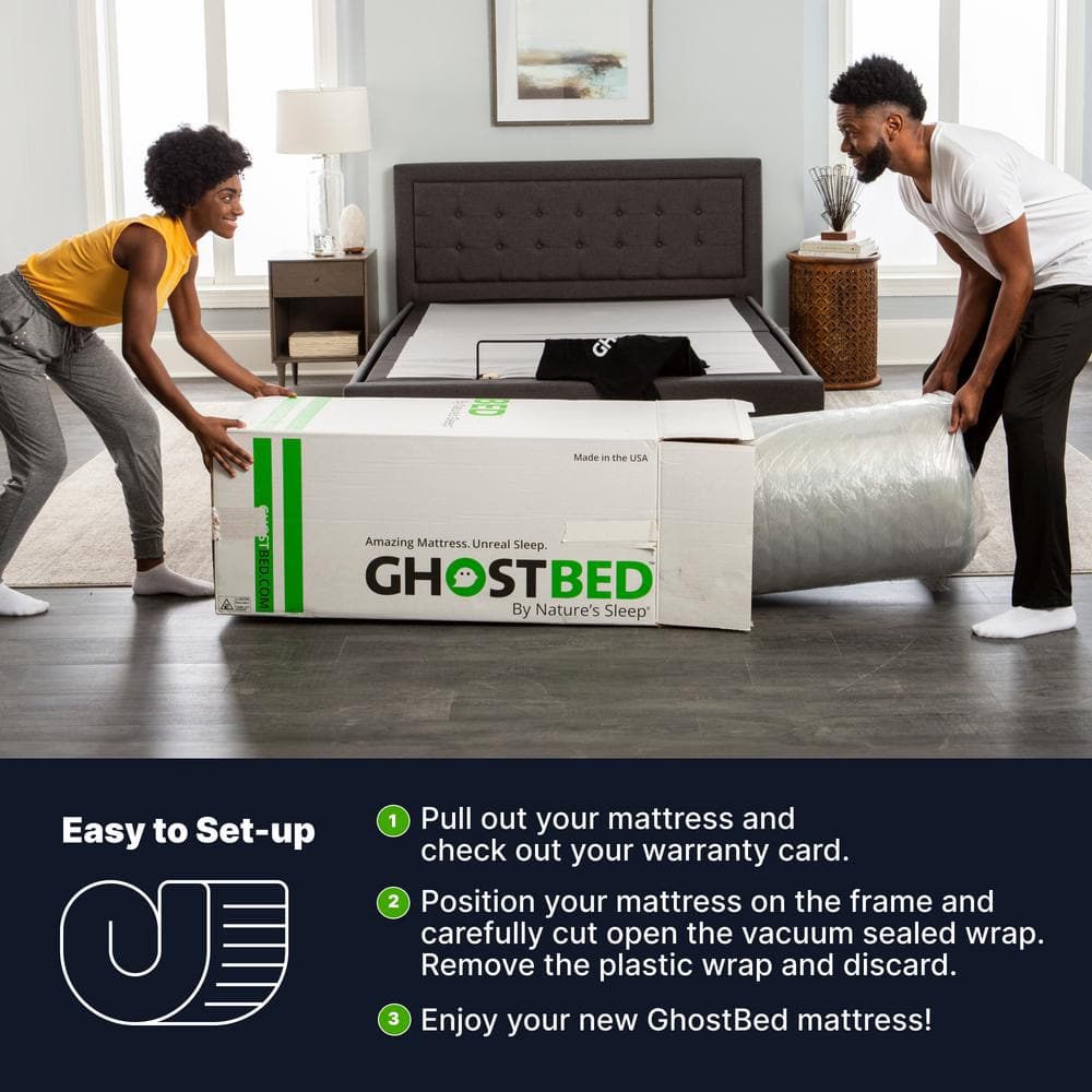 GhostBed 12" Medium-Plush Hybrid Mattress