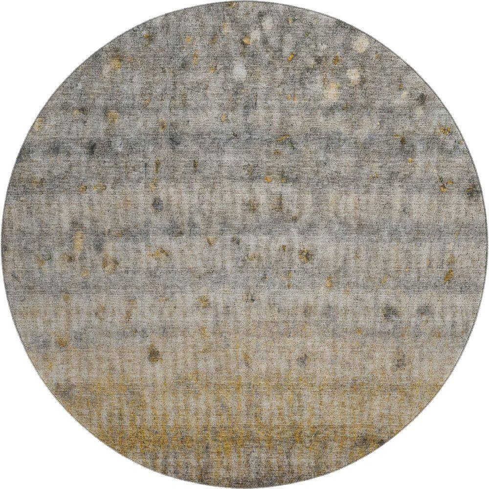 Mayfield Premium Machine Washable Abstract AMF2315 Taupe 8 ft. x 8 ft. Round Rug price history on PriceWatchPro