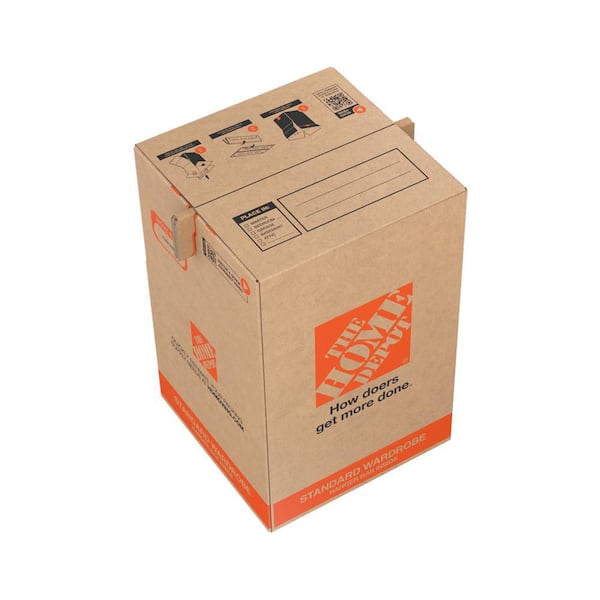 The Home Depot 20 in. L x 20 in. W x 31 in. H Eco Wardrobe Moving Box (3-Pack)