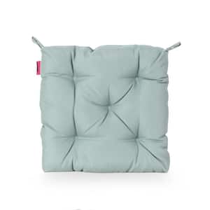 North Shore 16 in. x 3.15 in. Teal Square Tufted Outdoor Chair Cushion