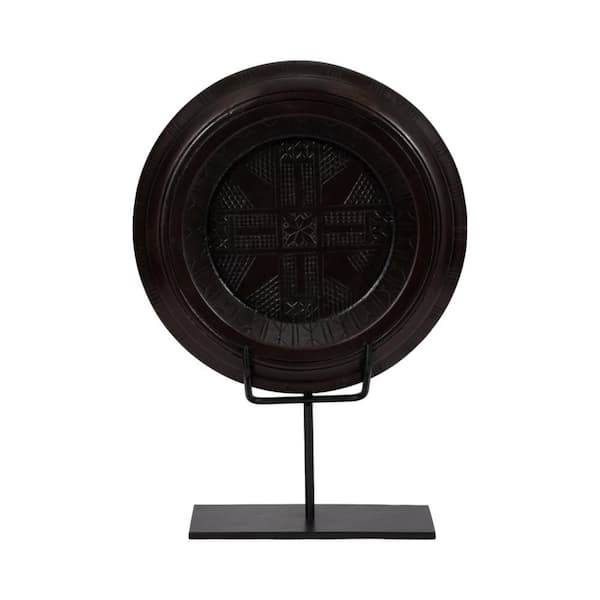 Liv & Skye Brown 14 in. x 21 in. Wood and Metal Sculpture