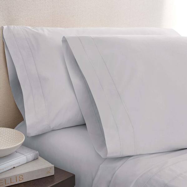 Portico Mist Cotton Twin Pillowcase Pair