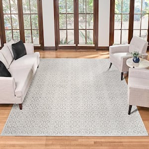 Florance Laci Ivory 5 ft. x 8 ft. Paisley Indoor Area Rug