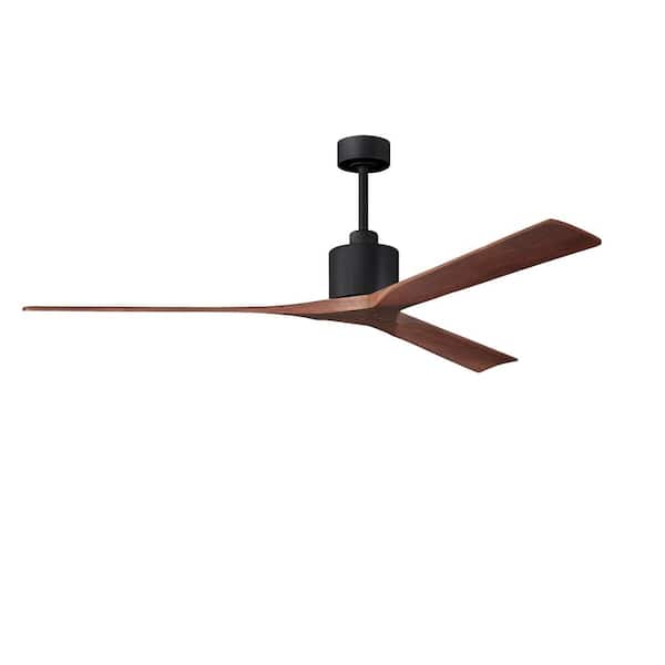 Matthews Fan Company Nan XL 72 in. Indoor Matte Black Ceiling Fan with Remote Included