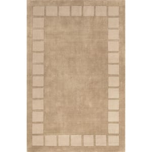 Arvin Olano Fawn 10 ft. x 14 ft. Petra High-Low Wool-Blend Indoor/Outdoor Patio Area Rug