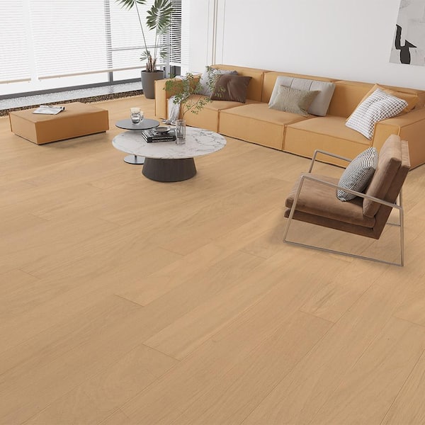 Selkirk White Wash Oak 3/8 in. T x 3 in. W Tongue and Groove Wire Brushed Engineered Hardwood Flooring (35.34 sq.ft./case)