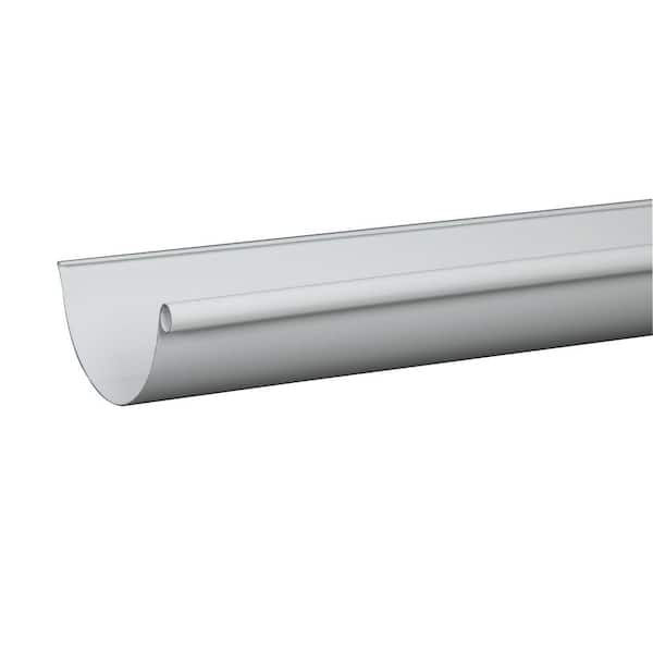 Amerimax Home Products 5 in. x 10 ft. High Gloss 80 Degree White Aluminum Half Round Gutter