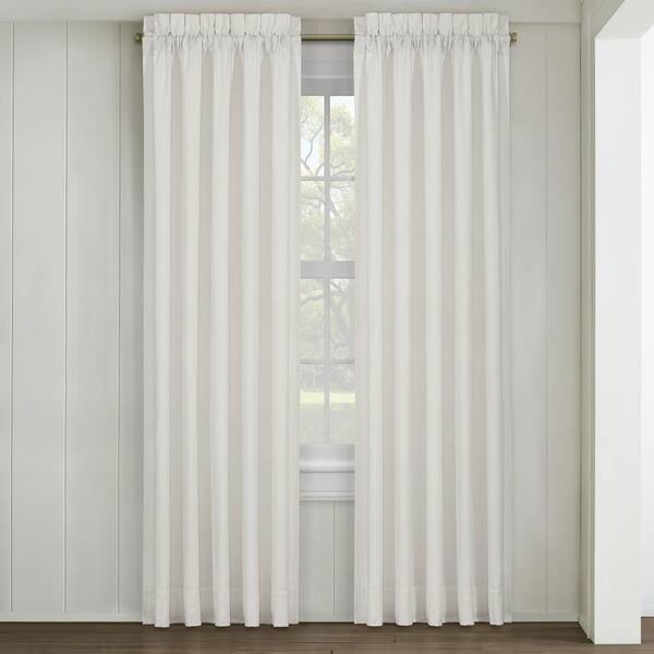 Unbranded William Egg Shell Cotton/Polyester 84" Window Panel Pair