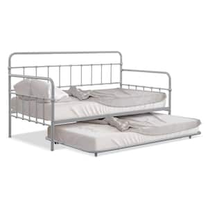 Claden Silver Twin Daybed with Trundle