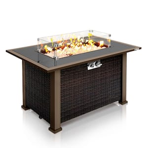 Metal Outdoor Propane Gas Fire Pit Table