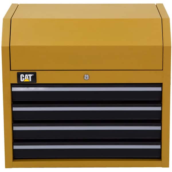 CAT 26 in. W x 18 in. D 4-Drawer Heavy Duty Top Tool Chest with Power Strip