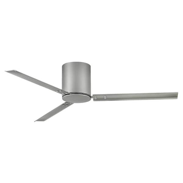 Indy Flush 58.0 in. Indoor/Outdoor Brushed Nickel Ceiling Fan with Remote Control