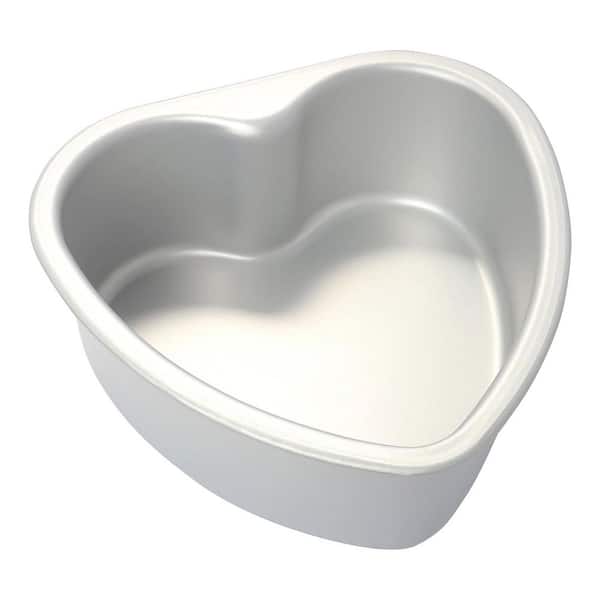 Heart Shaped 1-Cup Aluminum Cake Pan for Baking Cakes, Cheesecakes, Brownies, Mousse for Parties and Events