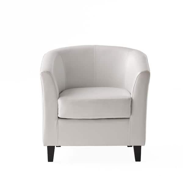 Noble House Preston Ivory Upholstered Club Chair