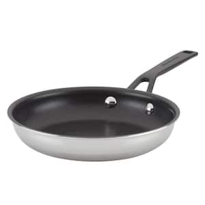 8.25 in. Polished Stainless Steel Induction Skillet