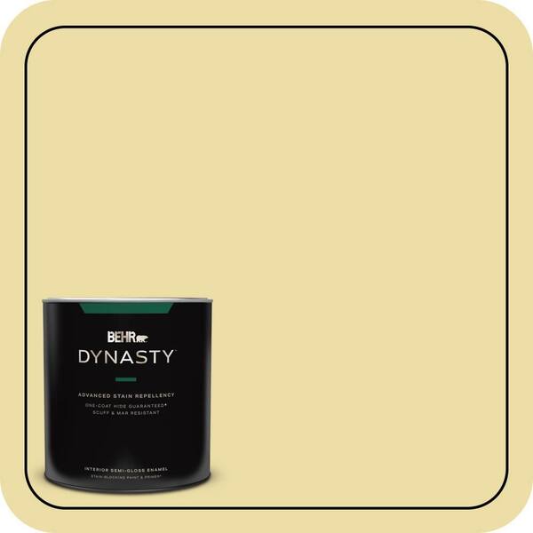 BEHR DYNASTY 1 qt. #PPU8-12 Refreshing Tea Semi-Gloss Enamel Interior Stain-Blocking Paint and Primer