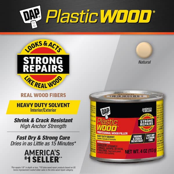 Plastic Wood 4 oz. Natural Solvent Wood Filler