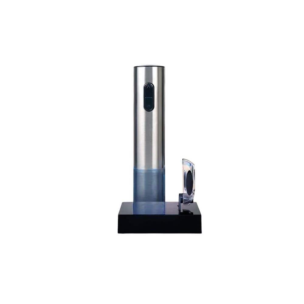 Silver Electric Wine Opener, Automatic Wine Bottle Corkscrew Opener with Fo