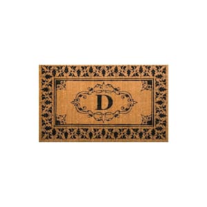 Welcome Doormat 36 in. x 72 in. Indoor/Outdoor Monogrammed Letter D Door Mat