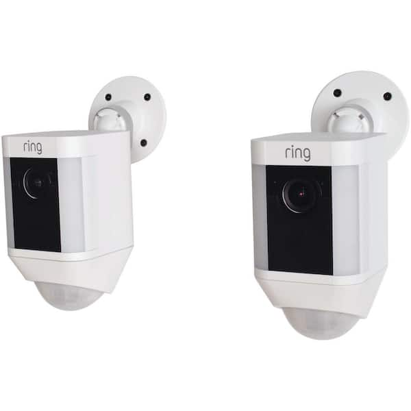 Ring Spotlight Cam Plus Outdoor/Indoor Wireless 1080p Battery Surveillance  Camera White B09JZ5BG26 - Best Buy