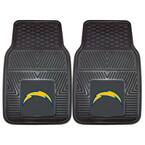 San Diego Chargers 18 in. x 27 in. 2-Piece Heavy Duty Vinyl Car Mat