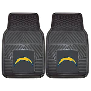 San Diego Chargers 18 in. x 27 in. 2-Piece Heavy Duty Vinyl Car Mat
