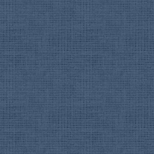 Nimmie Navy Blue Basketweave Wallpaper