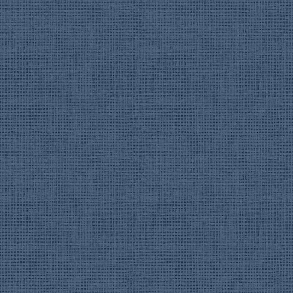 Chesapeake Nimmie Navy Basketweave Wallpaper Sample