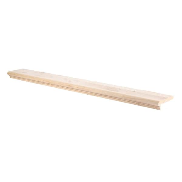 Stairtek 0.75 in. x 5.25 in. x 92 in. Unfinished Maple Wood Retread Stair-Nosing