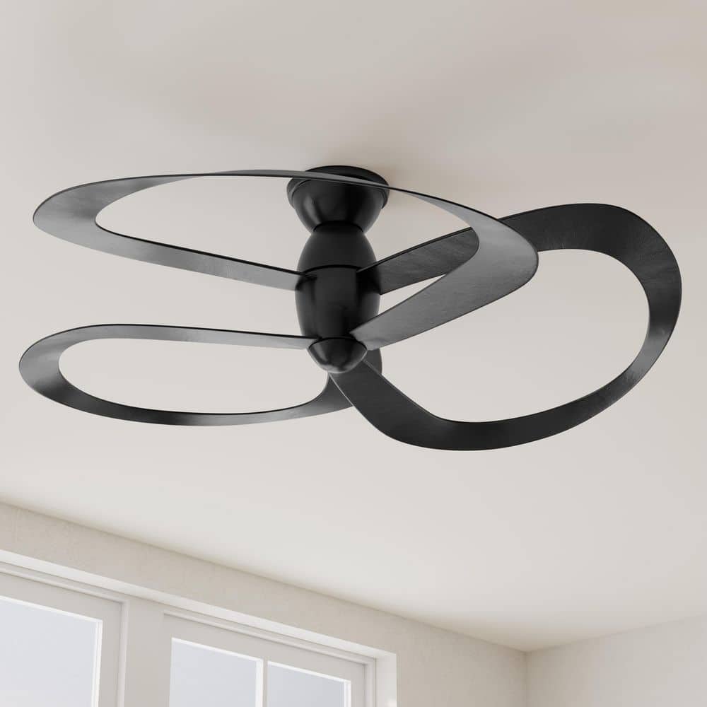 Willacy Black 48-Inch Smart Ceiling Fan with Remote