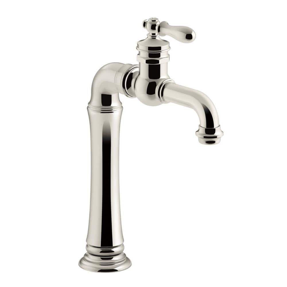 Vibrant Polished Nickel Gentleman's Bar Faucet with Accessories