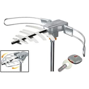 Amplified HD Digital Outdoor Antenna with Motorized 360° Rotation