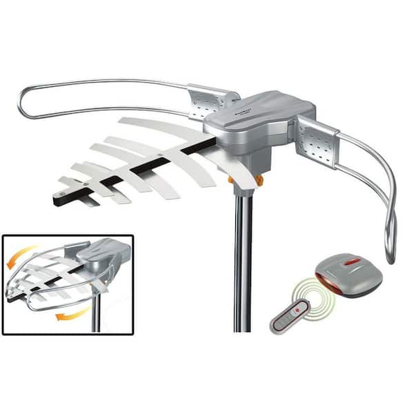 BoostWaves Amplified HD Digital Outdoor Antenna with Motorized 360° Rotation