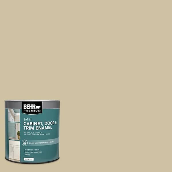BEHR PREMIUM 1 qt. #S330-3 Seasoned Salt Satin Enamel Interior/Exterior Cabinet, Door & Trim Paint