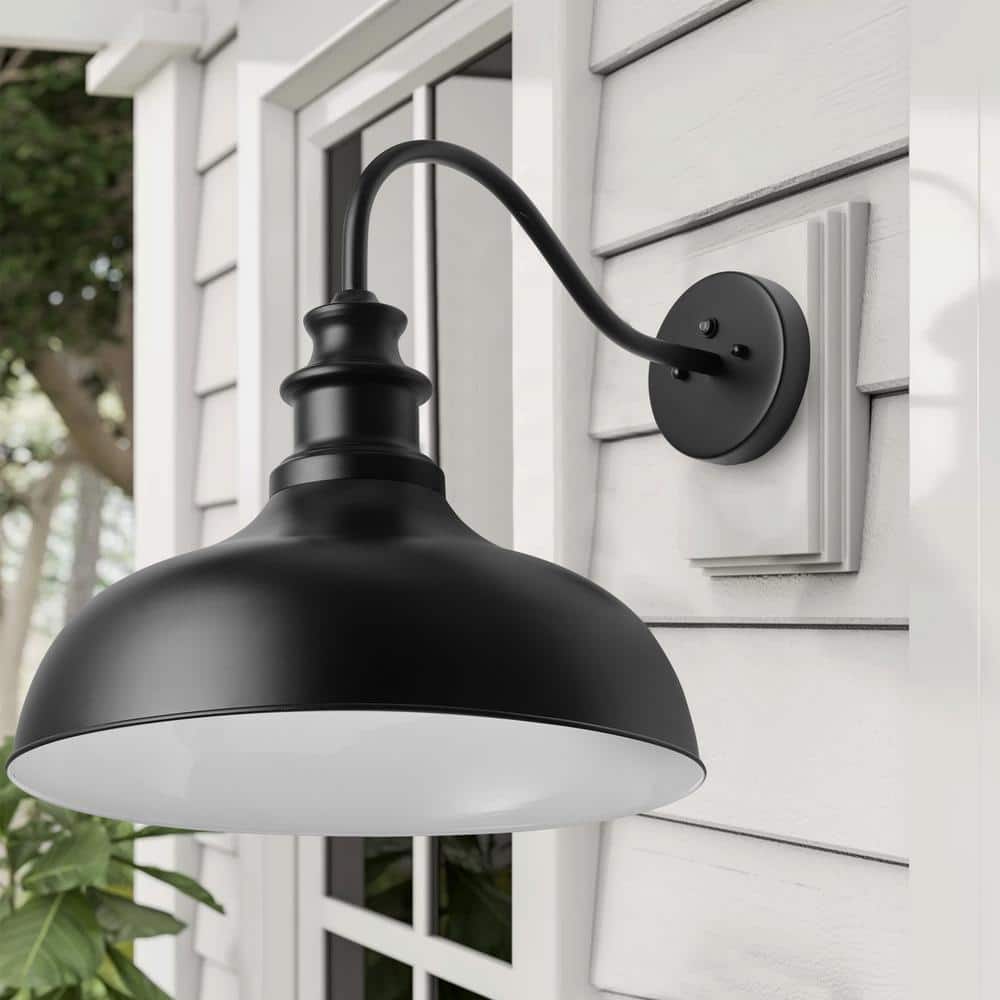Black Iron 20.47'' Dimmable Outdoor Wall Light