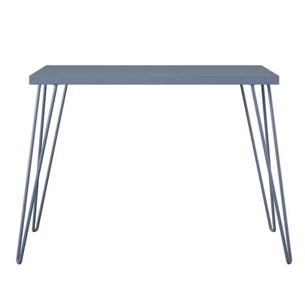 Ameriwood Home Montrose 40 in. Blue Retro Computer Desk with Hairpin Legs