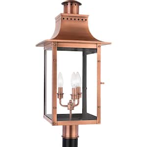 Chalmers 1-Light Copper Outdoor Post Lantern