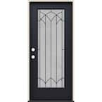 JELD-WEN 36 In. X 80 In. Right-Hand Full View Atherton Decorative Glass ...