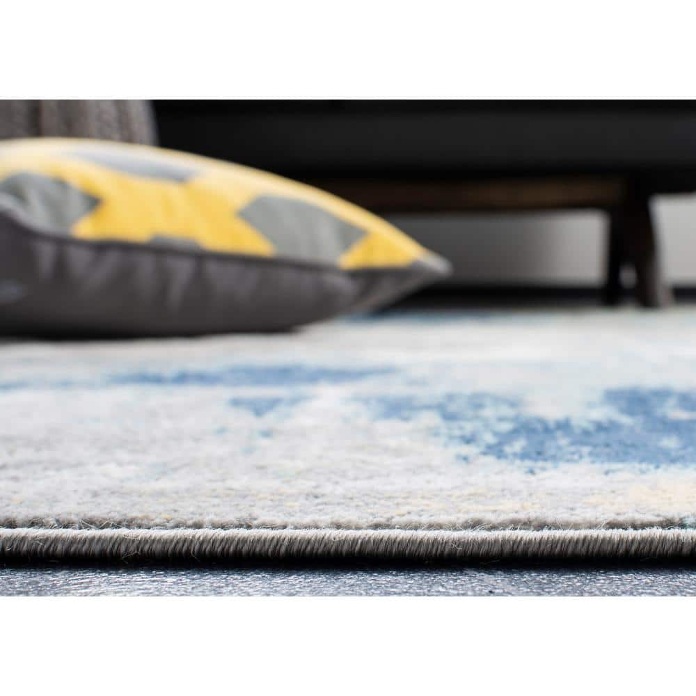 Jasper 12' x 15' Grey and Gold Abstract Area Rug