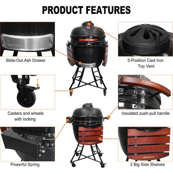 Kamado Grill Best Big Charcoal Grill Kalamera 24 Kamado Ceramic