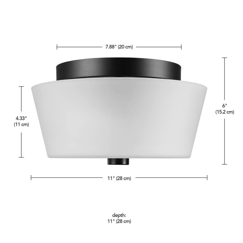 Elegant Bronze and White Glass Globe Flush Mount Ceiling Light