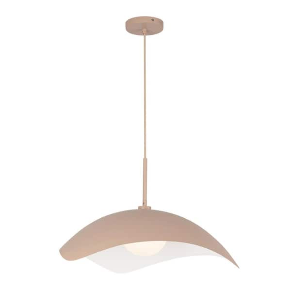 Kirby 22-in 1 Light 60-Watt Peach Pendant Light