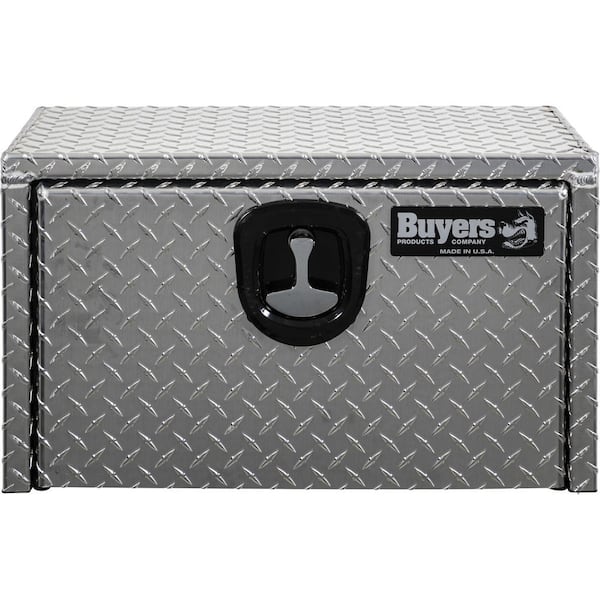 Buyers Products Company 14 in. x 12 in. x 24 in. Diamond Plate Tread Aluminum Underbody Truck Tool Box